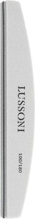 Tools for Beauty T4B LUSSONI Half Moon Professional Nail File 100/180 Grit - Pack of 25