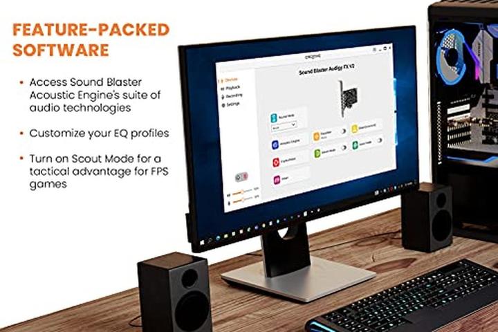 Actual product image Creative Sound blaster audigy fx v2 Built-in 5.1 channels PCI-E (Mini PCI Express)