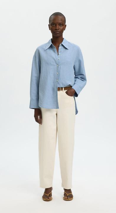 Produktbild Selected Oversized Bluse aus Leinengemisch (40)