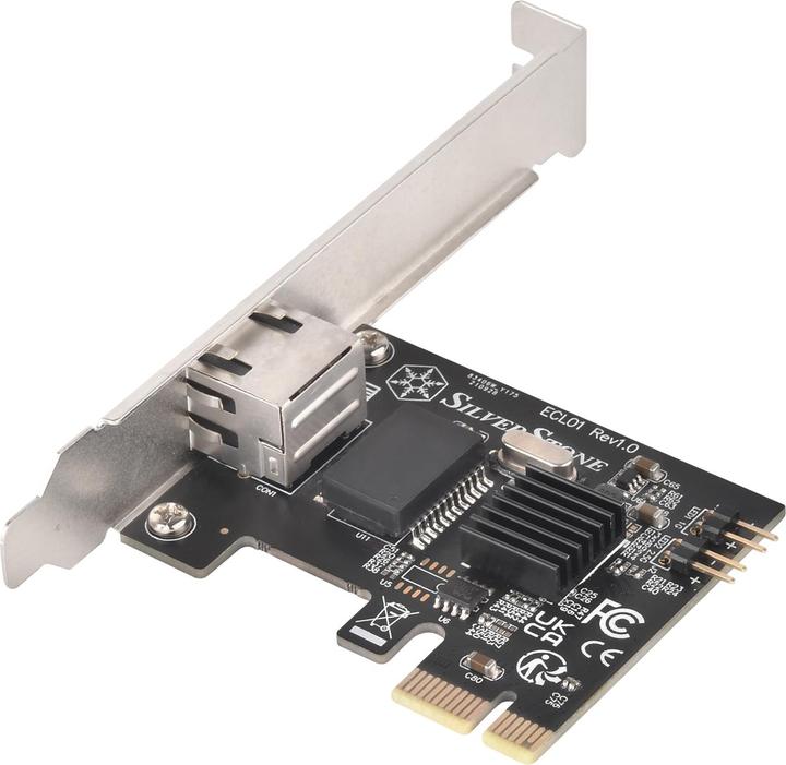 Actual product image Silverstone sst-ecl01 lan adapter (PCIe)