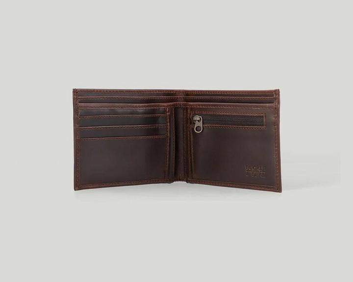 Actual product image Buckle & Seam Leather Wallet Bill