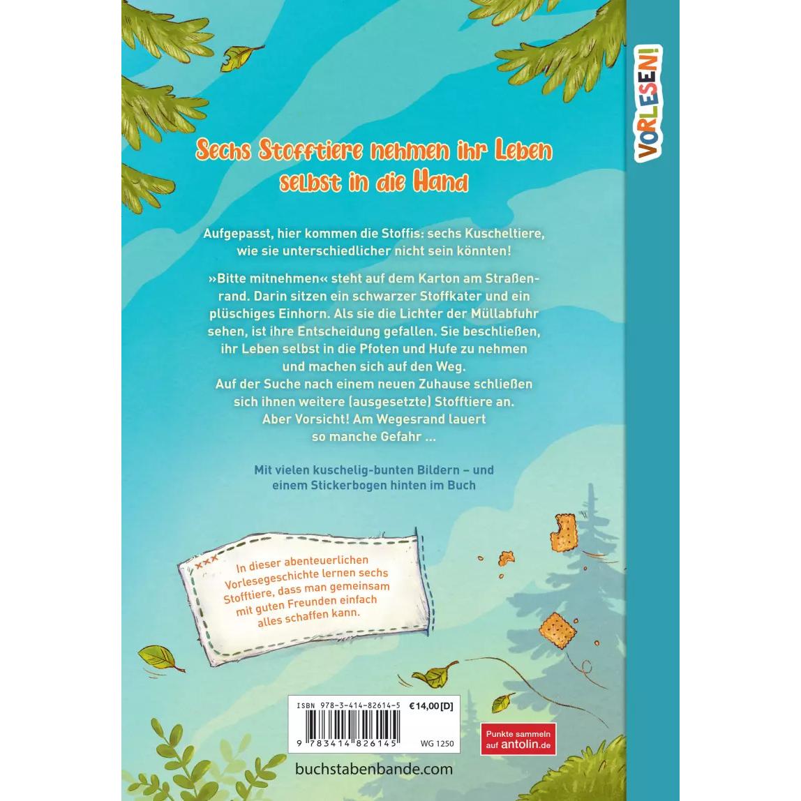 Thumbnail - VORLESEN! Die Stoffis - Auf plüschigen Sohlen (Band 1), Kinderbücher von Nadine Reitz, Sabine Städing