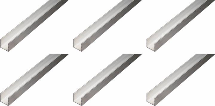Image du produit Alberts Profilé BA,forme U,ALUnat25x25x25x2/1m Bundle-Set 6x470357