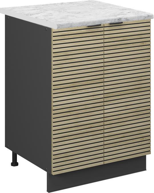 Charcoal, Marble-white, Oak panel