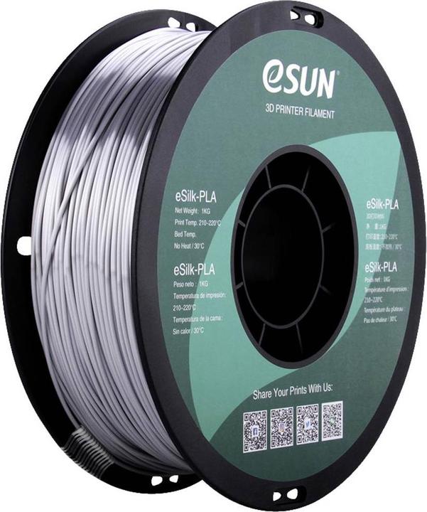 Immagine prodotto eSUN eSilk-PLA (PLA, 1.75 mm, 1000 g, Argento)