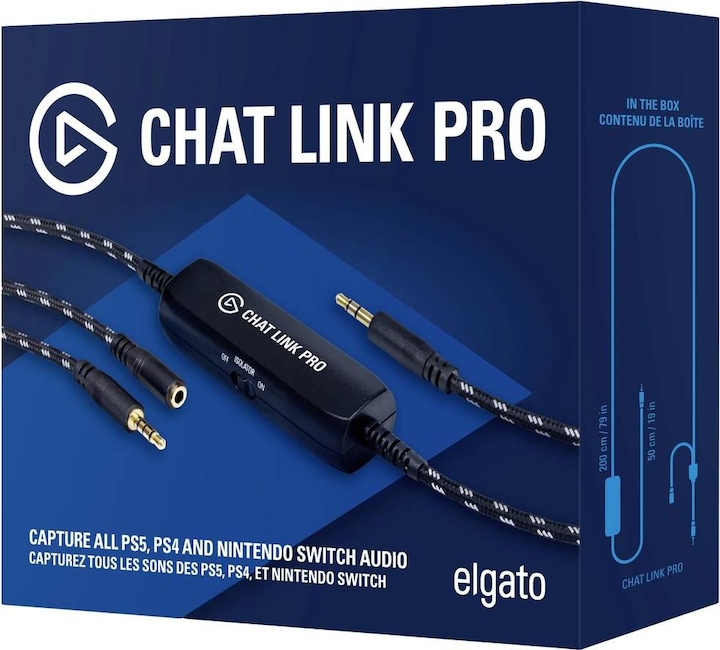 Productafbeelding Elgato Chat Link Pro (0.15 m, 3,5 mm aansluiting (AUX))