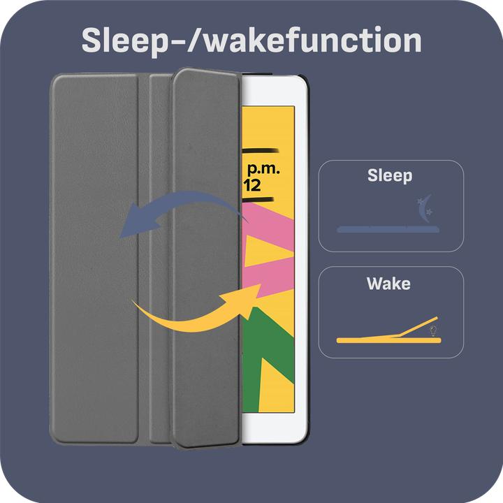 Produktbild Cazy Premium Smart Hülle Kompatibel mit iPad 2021 (9th Gen)/2020 (8th Gen)/iPad 2019 (7th Gen) - Schutz (iPad 2021 (9. Gen), iPad 2019 (7. Gen), iPad 2020 (8. Gen))