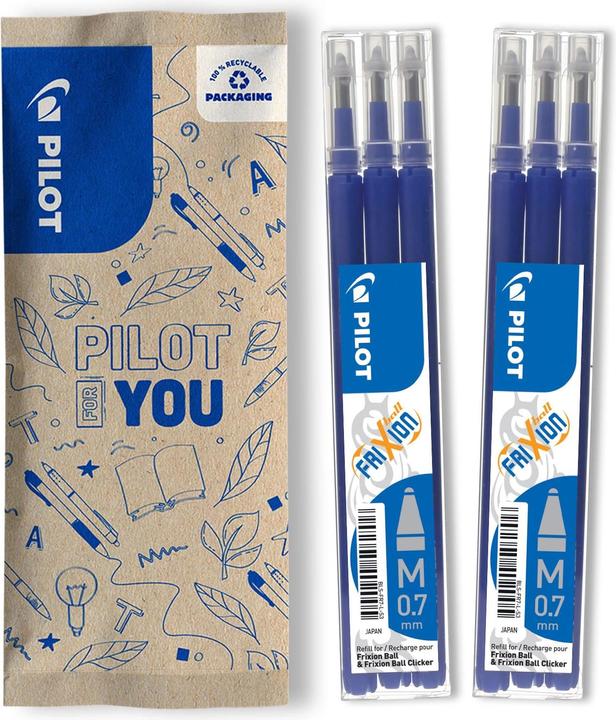 Image du produit Pilot Recharge FriXion FlowPack (Recharger, Bleu, 0.70 mm)