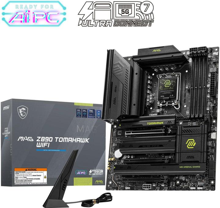 Immagine prodotto MSI MAG Z890 TOMAHAWK WIFI (LGA 1851, Intel Z890, ATX)