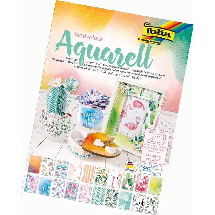 Image du produit Folia Bloc de papier à motifs (270 g/m², 1x)