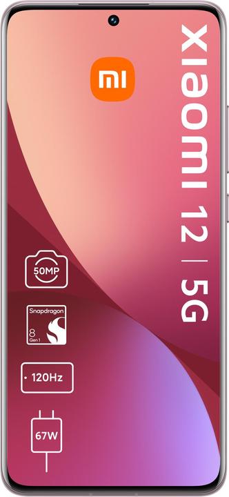 Produktbild Xiaomi 12 5G (256 GB, Purple, 6.28", Dual SIM, 5G)