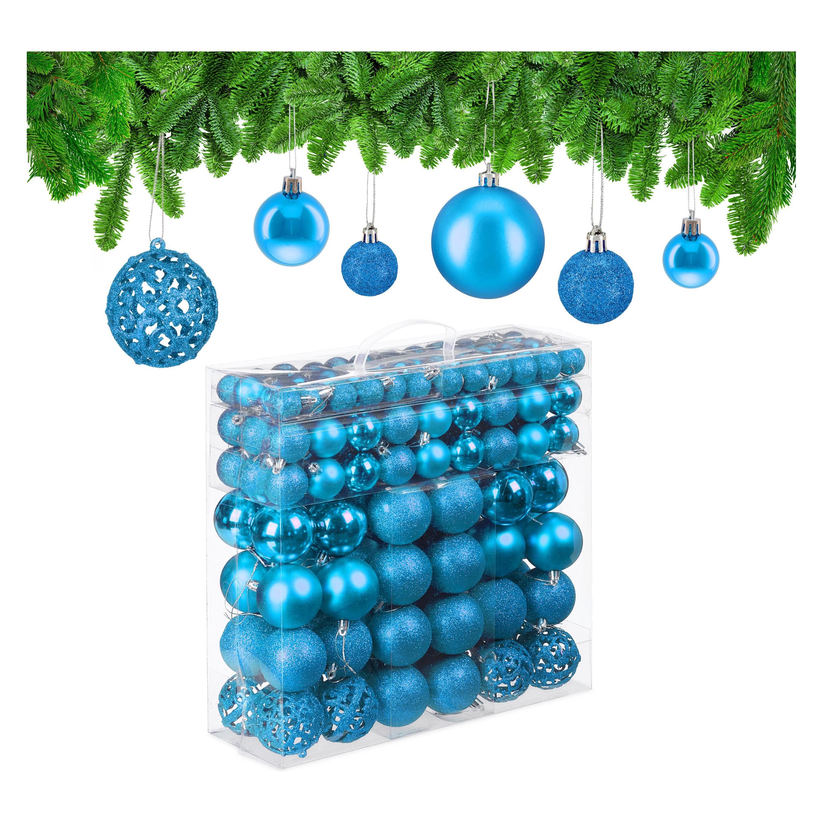 Relaxdays, Kerstboomdecoraties, Kerstballen Set (150 x)
