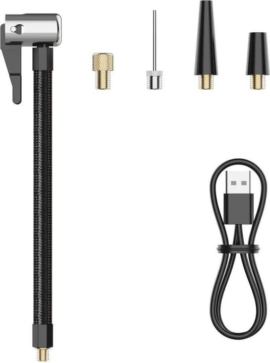 Actual product image Platinet 8000mah Powerbank mit Autosprungstrater mit Kompressor Schwarz (8000 mAh)