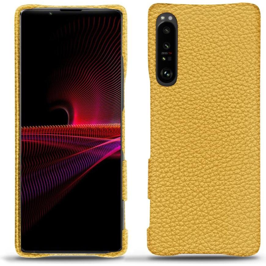 Noreve Lederschutzhülle (Sony Xperia 1 III), Smartphone Hülle, Orange