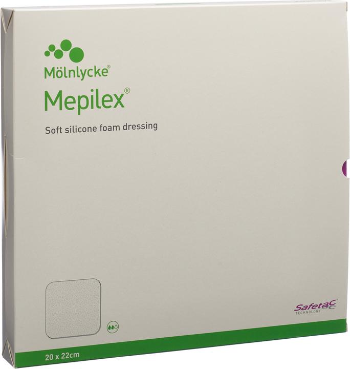 Actual product image Mepilex Schaumverband Safetac 20x22cm Silikon (5 x)
