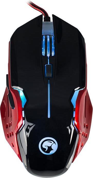 Immagine prodotto Marvo M416 - Optische Gaming-Maus 2400 DPI (schwarz/rot) (Cablato)