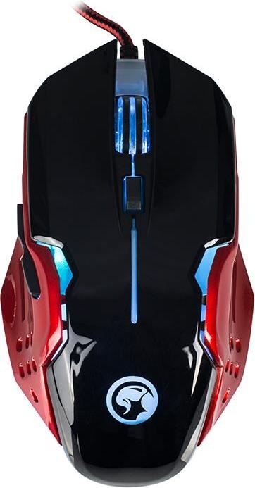Produktbild Marvo M416 - Optische Gaming-Maus 2400 DPI (schwarz/rot) (Kabelgebunden)