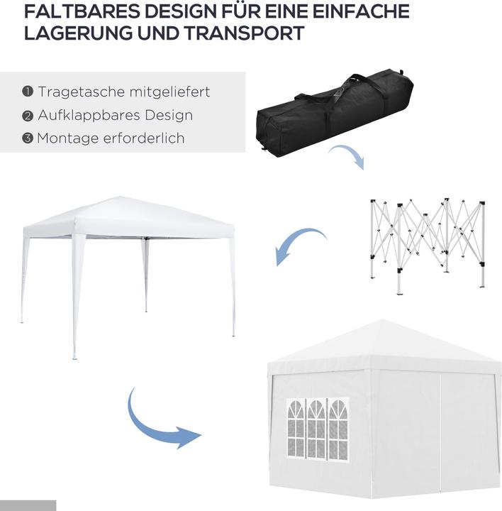 Actual product image Outsunny Folding pavilion (295 cm, 295 cm)
