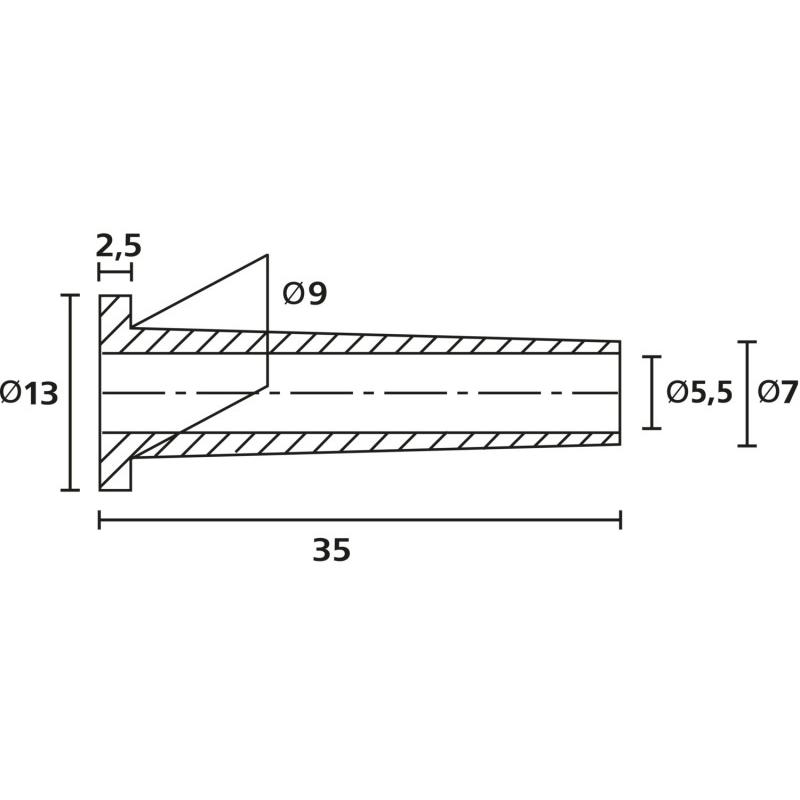 Thumbnail - HellermannTyton, Leitungsführung Zubehör, Knickschutztülle ø 6.5 mm 30 mm schwarz