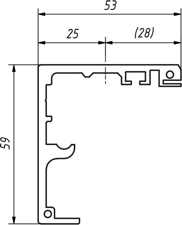 Productafbeelding Vitris Looprail Portavant M50/M80 plafondmontage
