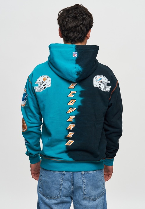 Produktbild Recovered Re:covered Fleece Hoody - INK DYE Miami Dolphins - M (M)