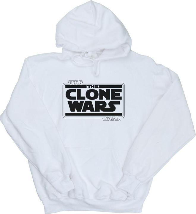 Immagine prodotto Star Wars Clone Wars Logo Felpa con Cappuccio Uomo (S)
