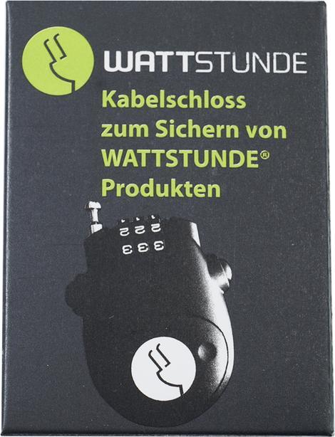 Actual product image Wattstunde WS-KS-SF SunFolder SafeLock cable lock