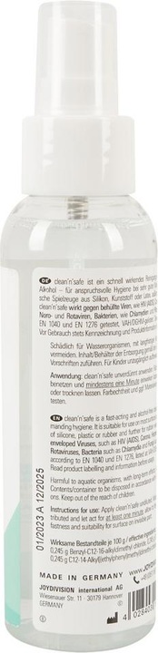 Image du produit Joydivision Clean & Safe (100 ml)