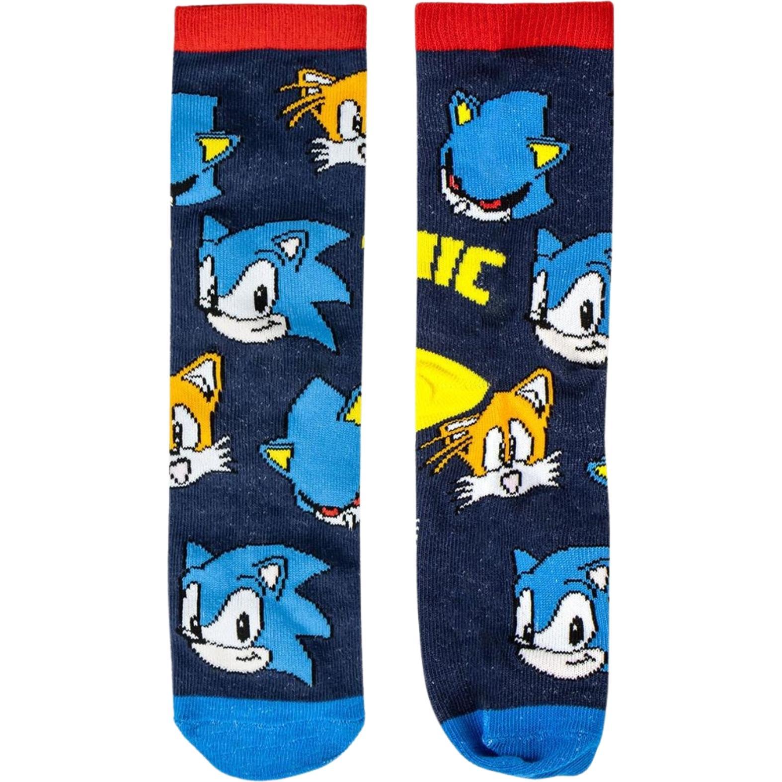 Thumbnail - Disney, Socken, Socken Pack 4 Teile Sonic, Mehrfarbig, (4er Pack, 27, 30)