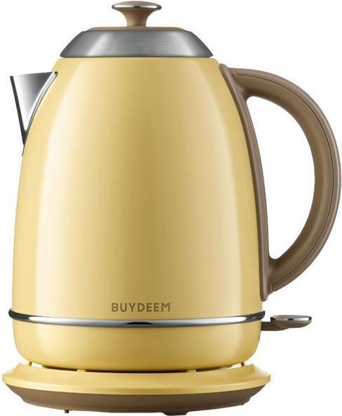 Actual product image Buydeem Teapot Electric Kettle, model K640, color Mellow Yellow, EU (1.70 l)