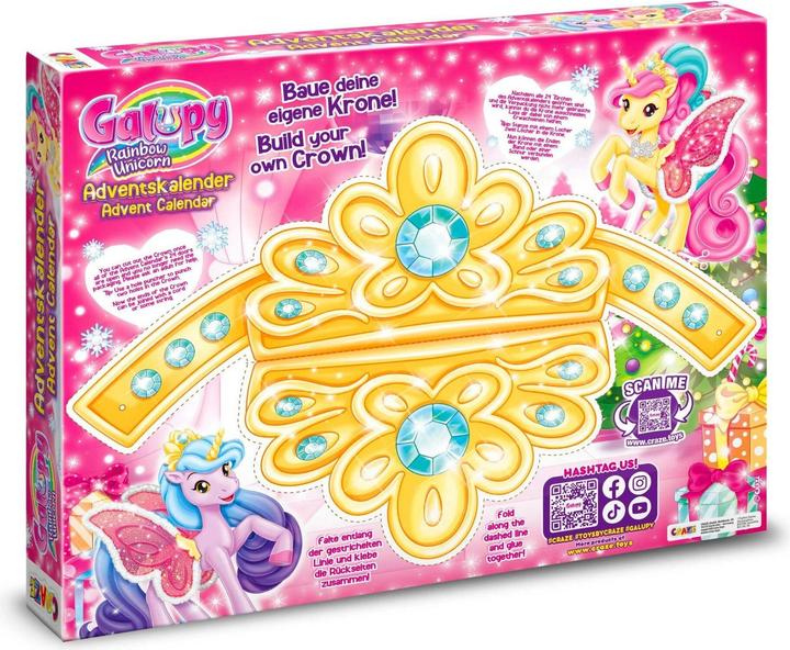 Actual product image Craze Galupy Rainbow Unicorn