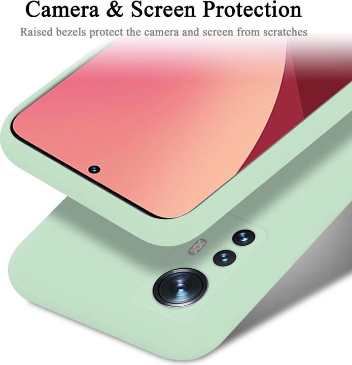 Actual product image Cadorabo TPU Liquid Silicone Case Cover for Xiaomi 12 / 12X (Xiaomi 12X)