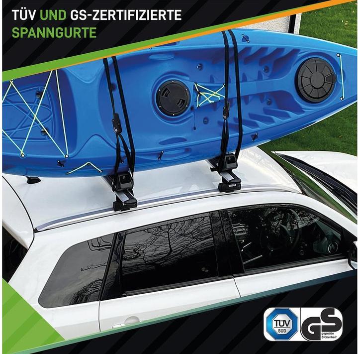 Produktbild Hardtwerk Spanngurte mit Ratschen 4 Stück, 6 Meter, Schwarz