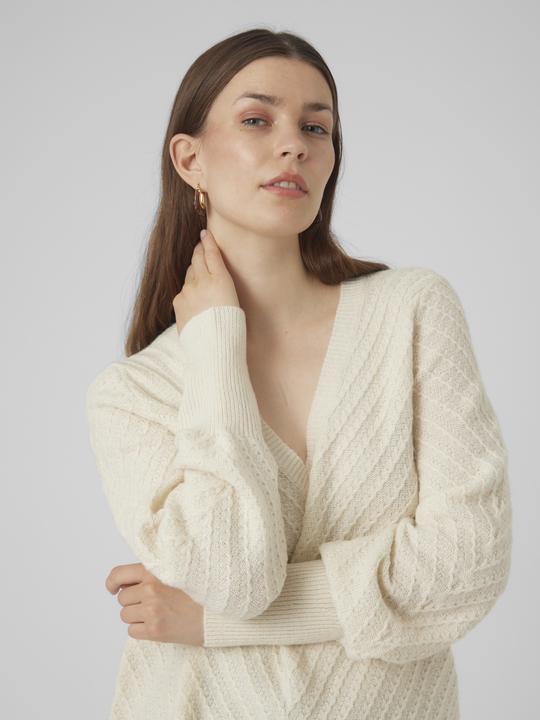 Produktbild Vero Moda VMANJASTINNA LONG V-NEK PULLOVER GA EXC Strickpullover (S)