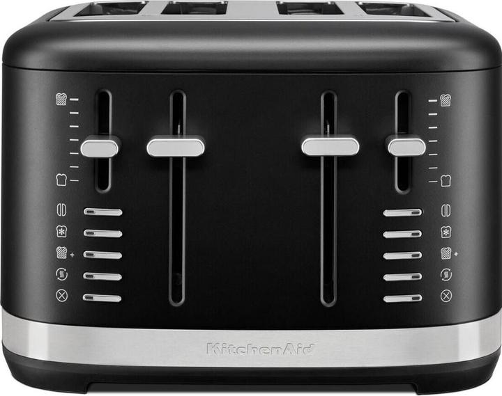 Produktbild KitchenAid 5KMT4109EBM manueller 4-Scheiben Toaster Matt Schwarz