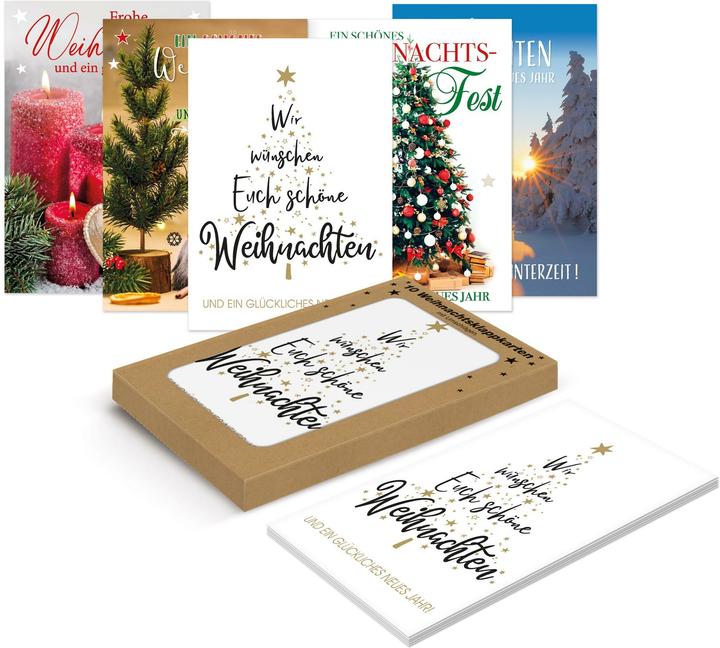 Braun + Company Karte Weihnachten 10erPG PK350 (10 Stk.)