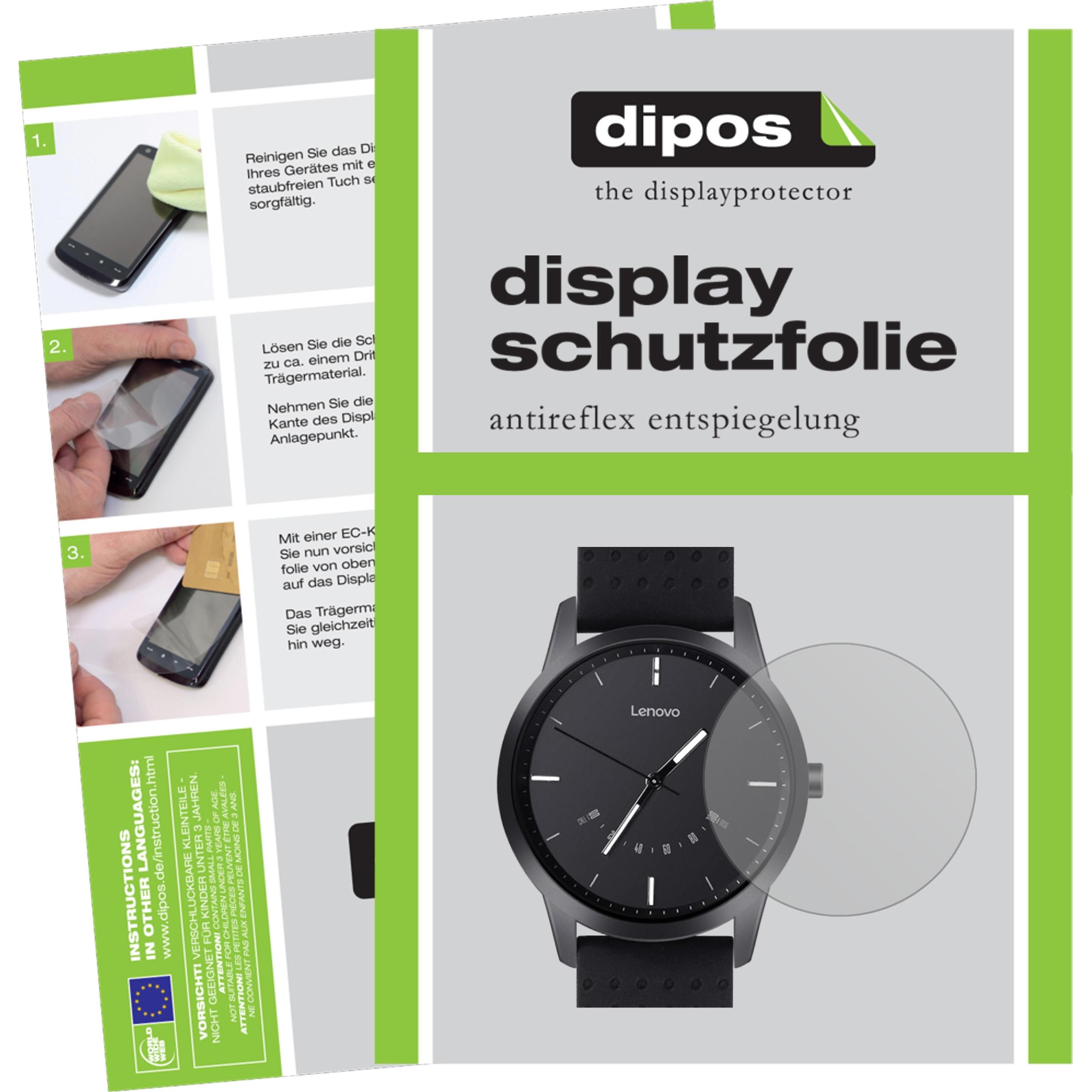 Dipos Displayschutzfolie Antireflex, Smartwatch Schutzfolie, Transparent