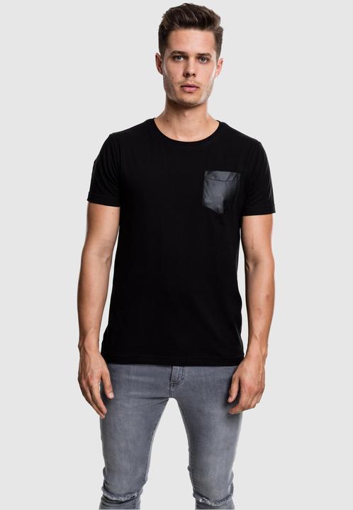 Produktbild Urban Classics Synthetic Leather Pocket Tee (S)