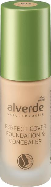 dm alverde Make-up Perfect Cover Foundation & Concealer 50 Hazelnut