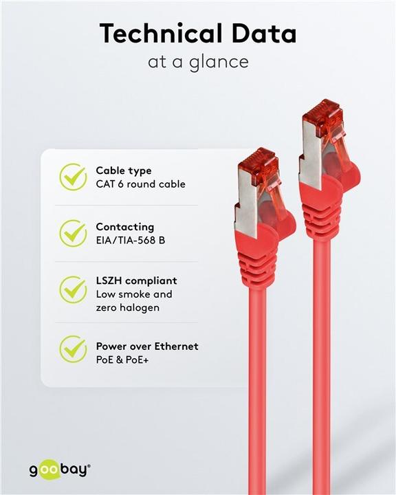 Actual product image Goobay Network cable (S/STP, CAT6, 15 m)