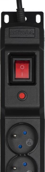 Produktbild Activejet COMBO 12er Steckdosenleiste 5m schwarz (12 x, CEE 7/5, 5 m)