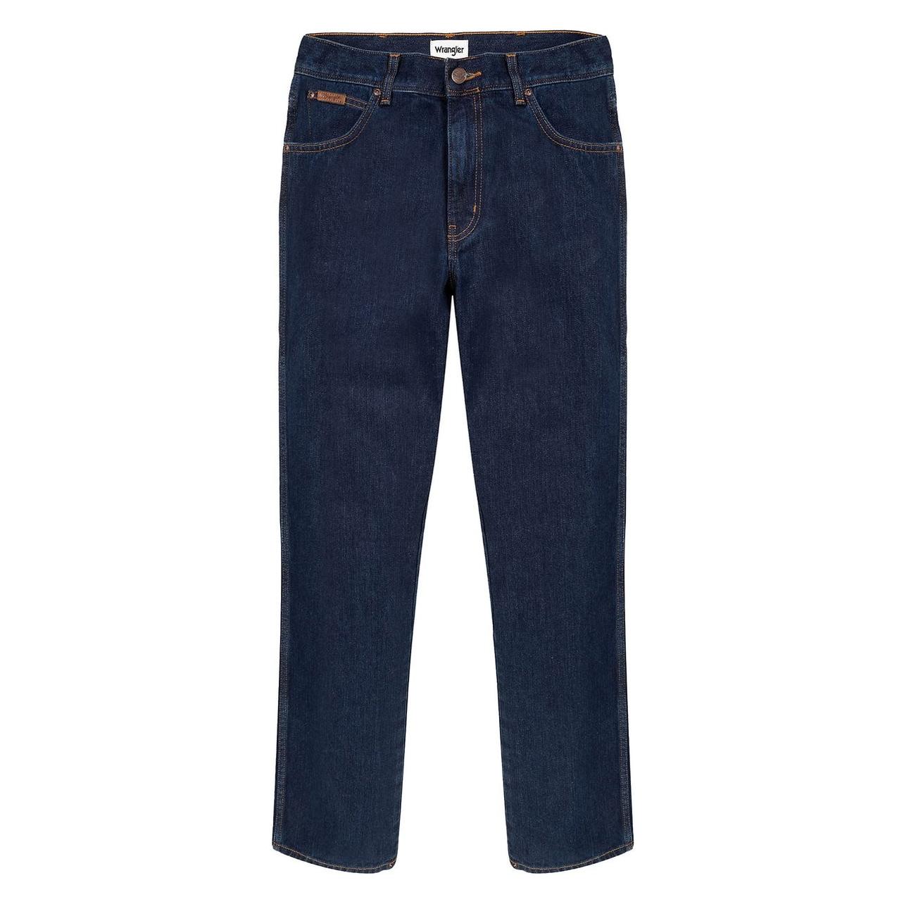 Wrangler, Mannen, Jeans, Texas Jeans Straight Darkstone, Blauw, (34)