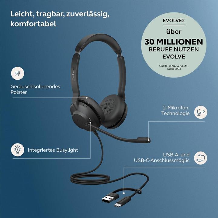 Produktbild Jabra Evolve2 30 SE (Kabelgebunden, USB-C)
