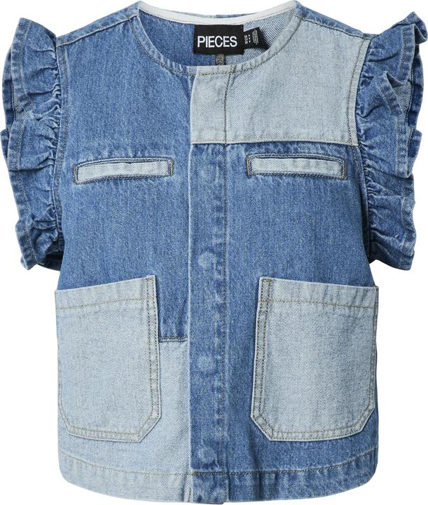 Actual product image Pieces PCFIE VOLANT PATCHWORK Jeansweste (L)