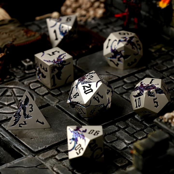 Produktbild Glass Staff Elderwyrm Metal RPG Dice Set