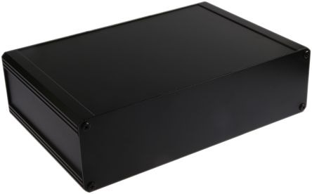 Produktbild Rs Pro Aluminium Kühlkörpergehäuse Schwarz Aussenmass 200 x 300 x 86mm IP40 (Kabel)