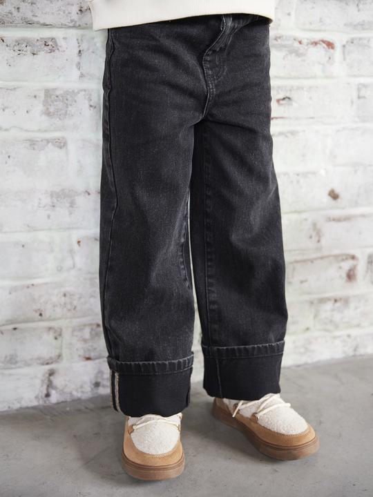 Actual product image Vertbaudet Weite Jeans mit breiten Umschlägen für Mädchen (110)