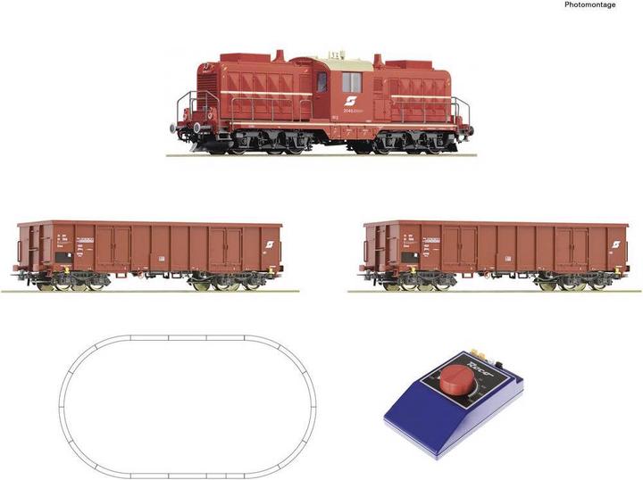 Produktbild Roco Analog Start Set: Diesellokomotive Rh 2045 mit Güterzug der ÖBB (Spur H0)