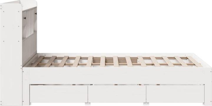 Produktbild vidaXL Bett mit Regal (135 x 190 cm)