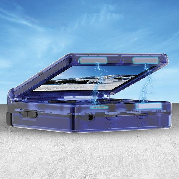 Productafbeelding Anbernic Konsola RG35XXSP niebieski transparant/translucent blauw